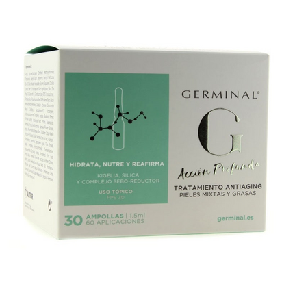 Germinal Tratamento Anti-Envelhecimento Pele Mista Oleosa 30 Ampolas de 1,5ml
